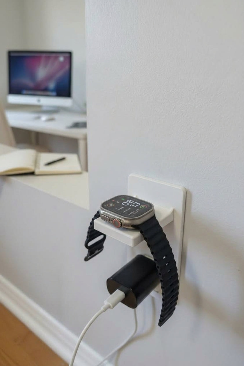 Apple Smart Watch - Wall mount white - CaliperLab