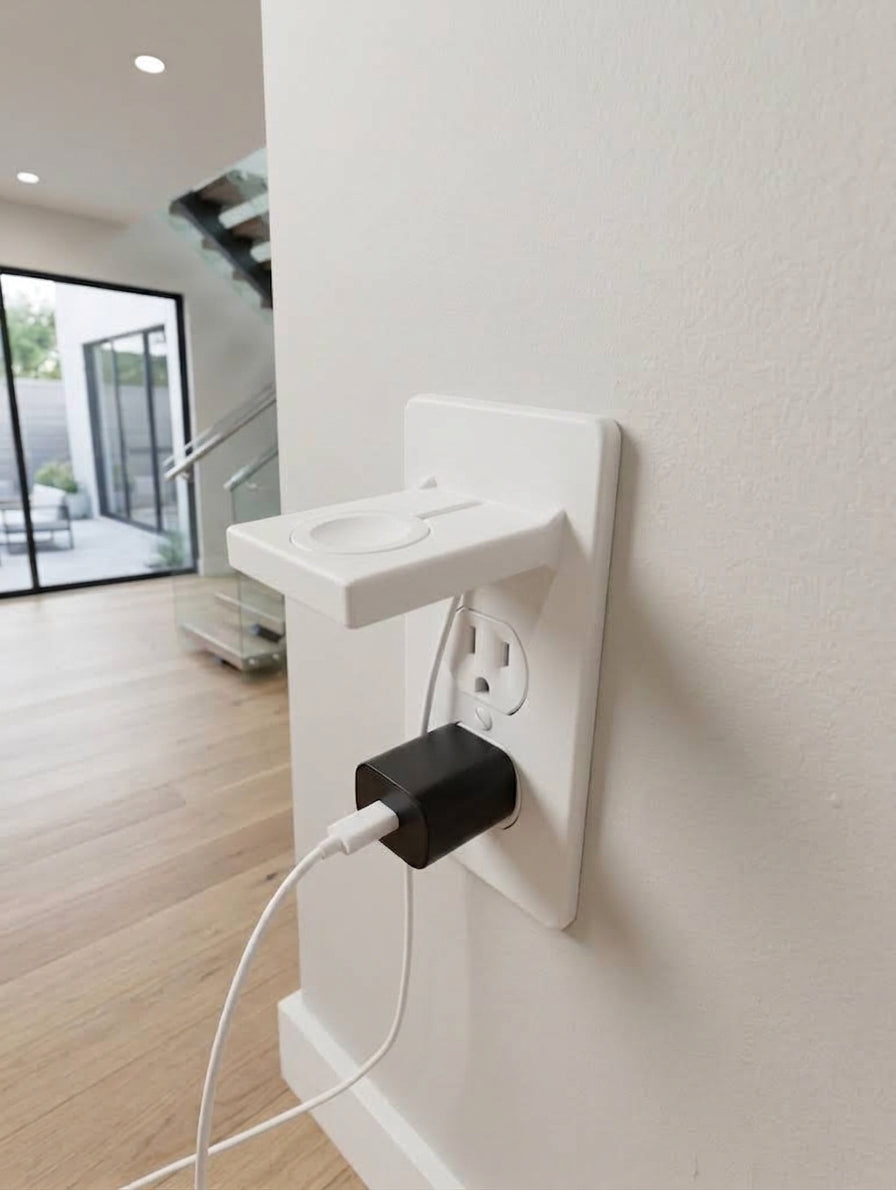 Apple Smart Watch - Wall mount white - CaliperLab