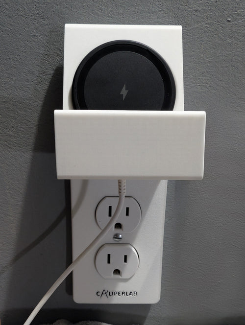 Modern Outlet Cover with Built-In Wireless Phone Charger