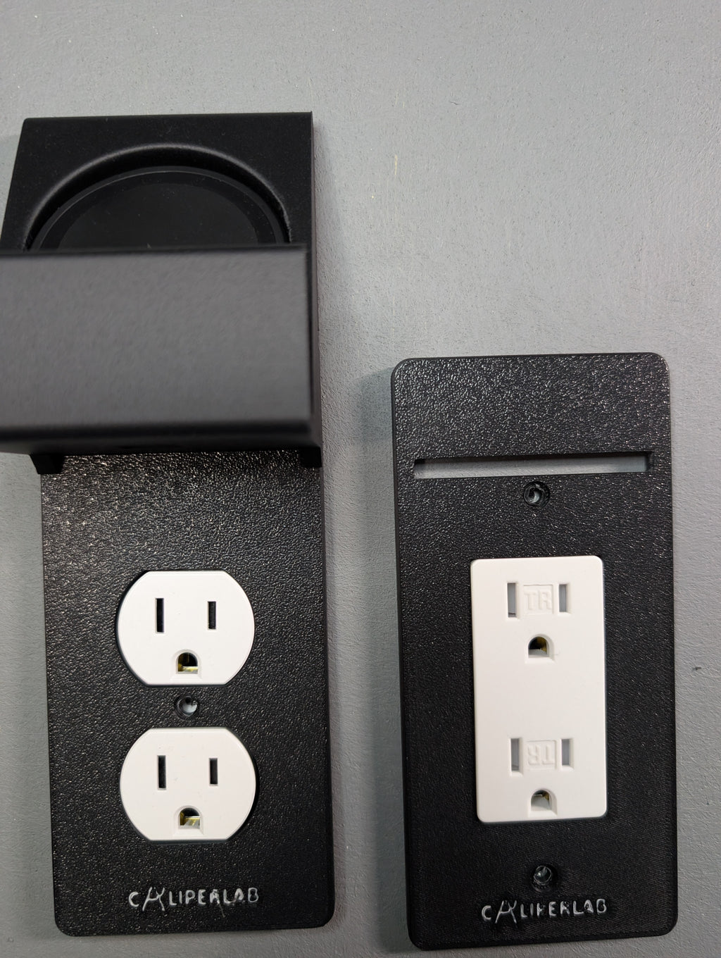 Modern Outlet Cover with Built-In Wireless Phone Charger