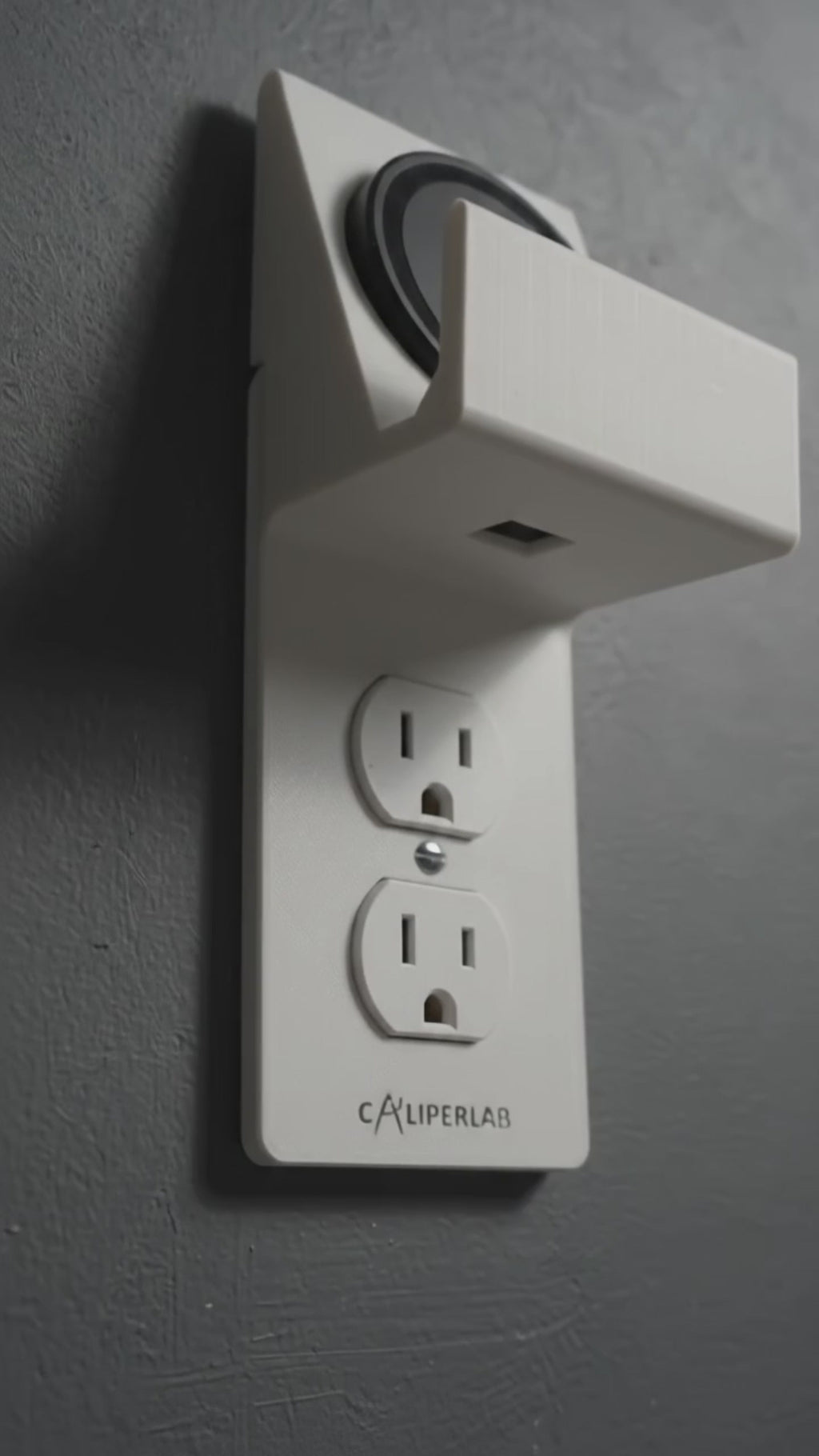 Modern Outlet Cover with Built-In Wireless Phone Charger