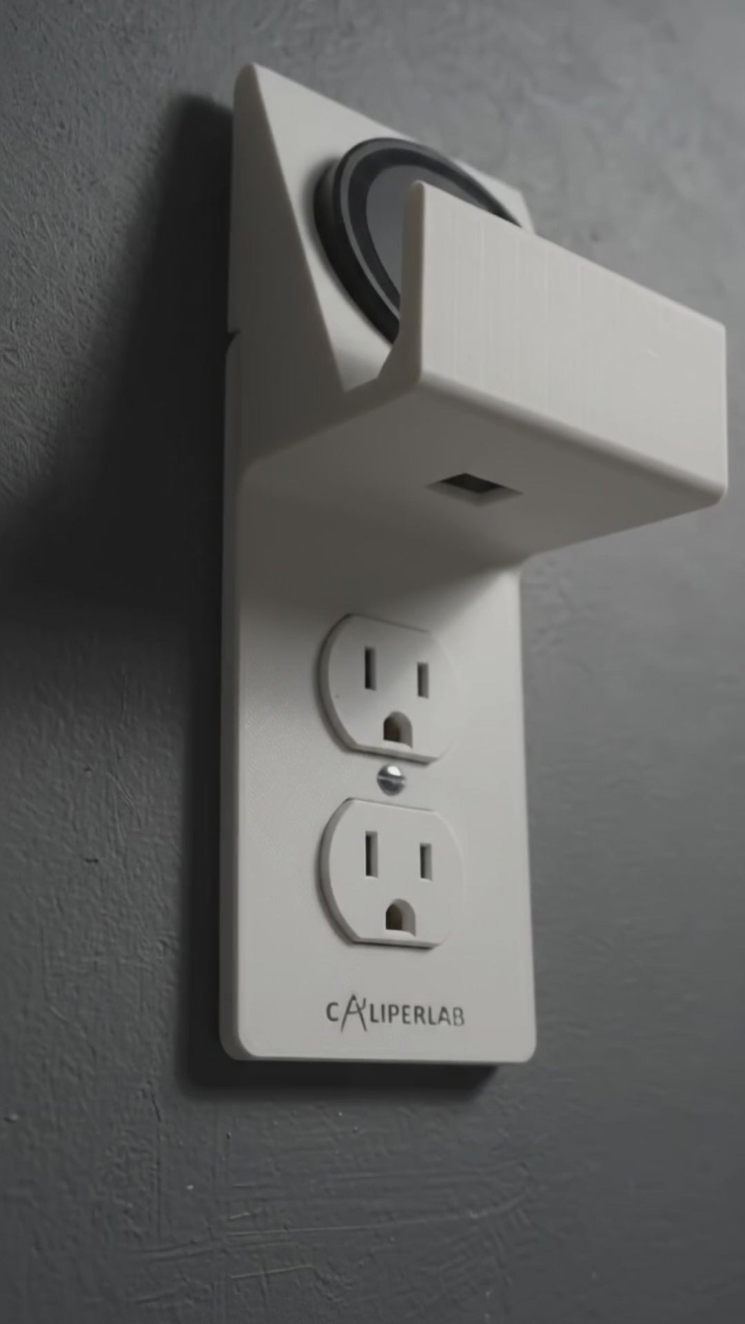 Modern Outlet Cover with Built-In Wireless Phone Charger